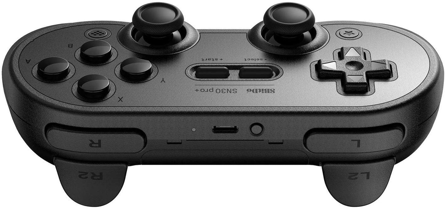 Sn30 Pro+ Bluetooth Controller Wireless Gamepad for Switch, PC, Macos, Android, Steam and Raspberry Pi (Black Edition)